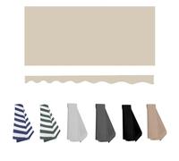 Retractable Manual Awning Canvas Replacement 400x200cm Beige Polyester Fabric for Balcony Garden Home WindowUV Protection Waterproof Easy to Install