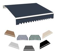 Retractable Manual Awning cover Multi Size Folding Awning Patio Garden Sun Shade Canopy Anti UV Suitable for home commercial and outdoor places balcony,006,300x200cm
