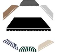 Retractable Manual Awning cover Multi Size Waterproof Retractable Awning Replacement for home commercial and outdoor places balcony Courtyard Restaurant,004,500x300cm