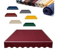 Retractable Manual Awning Fabric Replacement 3x2m & 5x3m Waterproof Canopy Cover for Patio Sunshade Red 5x3m/16x10ft Outdoor Shade Solution