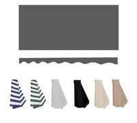 Retractable Manual Awning Fabric Replacement Grey 300x150cm Polyester Canopy Cover for Balcony Garden Home WindowNo Frame Needed