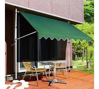 Retractable Manual Awning Portable UV Resistant Outdoor Shade Canopy Waterproof Folding Shelter for Patio Door Window Protection - Perfect Sunshade Solution