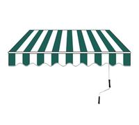 Retractable Manual Awning - UV-Resistant Waterproof Patio Canopy 2x1.5m/3x2.5m/4x3m/5x3m - Folding Awning with Hand Crank & Fittings for Garden Balcony Courtyard Restaurant