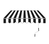 Retractable Manual Awning - Waterproof & UV-Resistant Patio Canopy 2x1.5m/3x2.5m/4x3m/5x3m - Hand Crank Folding Awning for Garden Balcony Courtyard & Restaurant Use