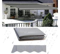 Retractable Manual/Electric Patio Awning, Waterproof 13x9ft, Blue, UV Resistant, Easy Installation, Outdoor Shade Canopy for Deck, Garden, and Balcony