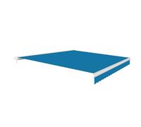 Retractable Manual Full Cassette Patio Awning Garden Canopy 3m x 2.5m Primrose Awnings Bright Blue One Size