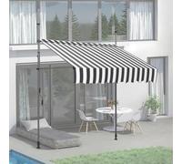 Retractable Manual ning for Balcony Waterproof UV Resistant Window Canopy Dark Green 3.5M/11.5FT Ideal for Patios Balconies and