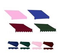 Retractable Manual Sun Shade Awning 8ft 10ft 13ft - Outdoor Patio Canopy for Garden Market Yard - Waterproof Fabric (Green 13x11.5 ft)