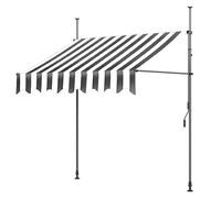 Retractable Manual Sun Shade Awning Aluminum 2x1.2m 2.5x1.2m 3x1.2m Waterproof Outdoor Terrace Balcony Canopy UV Protection Easy Roll-Up Design