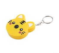 Retractable MeasuFor Ring Tape 0-150cm 0-60in with Key For Ring for On-the-Go Use Compact Design with Cute Animal Shaped Cover (a)