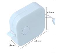 Retractable Measuring Tape 1.5M for Body Soft Ruler with Lanyard, Portable Sewing Cloth Tailor Tool in Plastic, 150cm x 0.7cm(Blue)