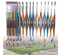 Retractable Metal Barricade - Expandable Safety Fence for Construction, Traffic Control & Crowd Management, Heavy-Duty, Portable, Easy Setup