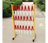 Retractable Mobile Barrier for Pedestrian Safety - Foldable & Expandable Traffic Control Railing, Industrial Use, 1.2m x 2.5m, Metal Design
