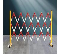Retractable Mobile Security Barrier Flexible Traffic Fence Space-Saving Red Barrier for Safe Crowd Control 1.2 x 2 m - Ideal for Events & Construction Sites