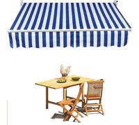 Retractable ning Fabric Replacement 4x3/5x3/6x Blue Canopy Material for Balcony Sune Manual ning Cover Weatherproof Canvas for Outdoor Use