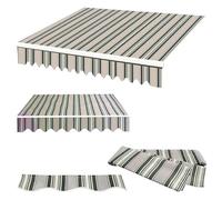 Retractable ning Fabric ReplacementWaterproofCanopy Cover 12'x10' & 14'x10'Outdoor Canvas for ning (5x3.0m/16x10ft)