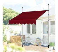 Retractable ning for Balcony UV-Resistant & Waterproof Windbreak Canopy Perfect for Patios Gardens Bury Color 2.5M/8.2FT Size