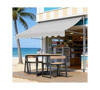 Retractable ning for Terrace - No Drilling Required, Adjustable Height, Ideal for Balconies, Gardens, Stores & Apartments - Light Gray, 300CM/118in