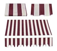 Retractable ning Replacement Fabric 16x12ft 12x10ft 10x8ft 8x6.5ft - Outdoor Patio Sun e Canopy Waterproof Polyester Canvas for & Doors (Red 3x2m)