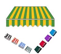 Retractable ning Replacement Fabric 6.5' to 16' Sun e Canopy Polyester Cloth Top Cover for Markets Doors & Stripe C 6x 20x10ft