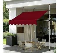 Retractable ning with Hand Crank UV-Resistant Adjustable Canopy for Balconies and Patios 4M/13.1FT Bury Weatherproof Outdoor e Solut