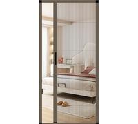 Retractable No Drill Screen Door for Patio & French Doors Aluminum Frame Custom Size Folding Sliding Screen for Single Double Doors Ideal for Bedroom & Kitchen