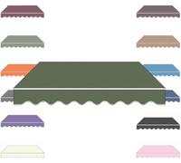 Retractable Outdoor Canopy Replacement Fabric Tent Waterproof UV Protection No e Needed Army Green 6.5x5ft (200x150cm) - Perfect for Patio Garden and Deck