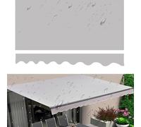 Retractable Outdoor Patio Awning Canopy - Sun Shade Shelter Cover for Deck Balcony Yard - 10x8 12x10 16x10 20x10ft - Available in Gray Blue Green Red Black (16x13ft/500x400cm)