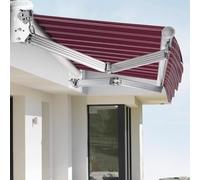 Retractable Outdoor Sun Canopy with Aluminum Bracket - UV & Rain Protect for Patios Dec Doorways - Perfect for Homes & Businesses Enhance Outdoor Living Spaces