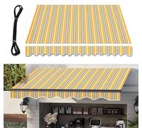 Retractable Outdoor Sun Shade Awning Fabric Replacement for Doors & Windows Waterproof Canopy for Patios & Terraces Size: 7.5x7ft Color: A