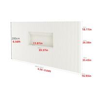 Retractable Paper Room Divider Wall - Stable, Tear-Resistant Partition for Home, Office, Studio, Coffee Shop, and Clothing Store (3x2m/9.84x6.56ft)