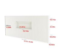 Retractable Paper Room Divider Wall - Tear-Resistant Partition for Home, Office, Studio, Coffee Shop, Clothing Store (5x2m / 16.4x6.56ft) - Stable & Stylish Privacy Solution