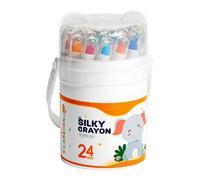 Retractable Pastel Markers - Oil Pastel Set, Water Soluble Blendable Pastels for Kids, Travel Birthday Party Favors, Safe Design Ideal for Drawing, Coloring Art Projects and Artistic Fun