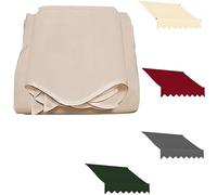Retractable Patio Aw Replacement Fabric - Manual Canopy Cloth for Door & Window Available in 10x8ft 13x8ft 16.5x8ft (Khaki 3x2.5m/10x8.2ft)