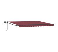 vidaXL Manual Retractable Awning with LEDs 4 x 3 m