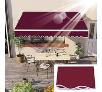 Retractable Patio Awning Canopy 4x3m - Manual/Electric Sunshade Cover Waterproof & UV Resistant Ideal for Yard Porch Balcony Outdoor Shade Solution