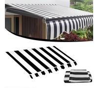 Retractable Patio Awning Canopy Replacement Fabric Top Cover Waterproof Polyester Sun Shade Shelter for Deck Balcony Yard295x200cm Outdoor Canvas