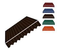 Retractable Patio Awning Fabric 200x150cm, Waterproof Replacement Canopy Material for Retractable Awnings, Brown Color, 12x10ft (360x300cm) - Durable & UV Resistant
