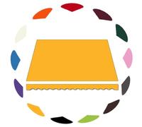 Retractable Patio Awning Fabric Replacement Manual Sun Shade Canopy Cover Waterproof Polyester for Market Balcony Courtyard Yellow 20x10ft / 600x300cm