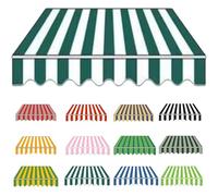 Retractable Patio Awning Fabric Replacement Waterproof Polyester Shade Cover Outdoor Sunshade Awning Cover Canopy Covers Manual Awning Garden Patio Canopy,004,500x300cm
