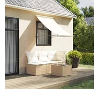 vidaXL Retractable Awning Privacy Screen Anthracite 100x150 cm Fabric & Steel