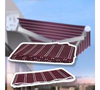 Retractable Patio Awning Fabric, UV Protection, Sunshade for Garden, Balcony, Window & Door, Red, Available in 2m, 3m, 4.2m, 7m, Size: 2 x 1.5m