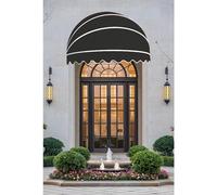 Retractable Patio Awning - Foldable Window Door Canopy, Canvas Dome Shade, Hemispherical Design, Outdoor Protection, UV Resistant, Size: 70cm/2.3ft