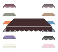 Retractable Patio Awning Replacement Canvas - Waterproof UV Protection Canopy Cloth, Outdoor Sun Shade Cover (Coffee, 16x13ft/500x400cm)