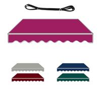 Retractable Patio Awning Replacement Cover, Water-Resistant Outdoor Canopy for Deck, Yard & Balcony - Pink 13x9ft, Frame Not Included, UV Protection & Easy Installation
