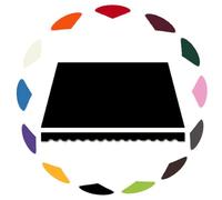 Retractable Patio Awning Replacement Fabric - 12x10ft (365x300cm) Black Polyester Canopy for Balcony & Yard - UV Protection Sunshade Cover