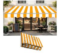 Retractable Patio Awning Replacement Fabric,Awning Canopy Cover with Valance for Home and Storefront Deck Door Window, Exterior Sunshade Canopy Cloth Waterproof(Fabric Only),9.8x6.5ft/3x2m
