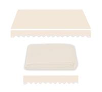 Retractable Patio Awning Replacement Fabric - Sunshade Canopy Cover 6.5ft to 15ft - Polyester Awning for Balcony Garden Deck Beige (6.5x1.5m/21.5x5ft)
