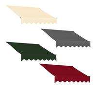 Retractable Patio Awning Replacement Fabric UV-Resistant Waterproof Canopy Material Outdoor Garden Awning Cover Non-Inclusive FrameSunshade for Terrace Use