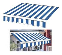 Retractable Patio Awning Replacement - Waterproof Sunshade Cover for Deck Window & Door - Canvas Fabric for UV & Rain Protection - Perfect Outdoor Awning Solution
